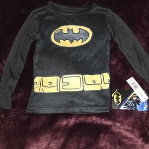 Batman Kids Top - Black and Yellow Size 5T
